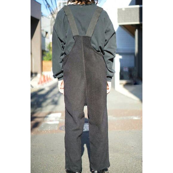 Polartec Fleece Bib Overalls Cold Weather Unisex Size Large Black Snow Gear Ski - Picture 3 of 11